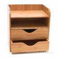 bamboo 4-tier Mini Desk Organizer, Brown